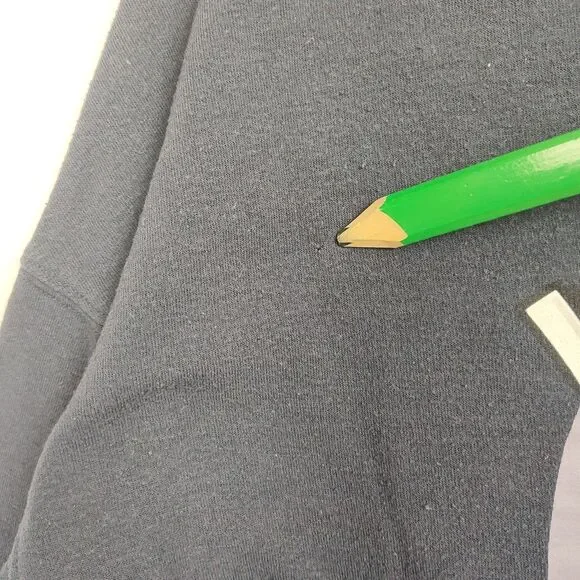 VTG Looney Tunes Sweatshirt Women's XS Blue Crew Neck Print "That's All Folks!" - Picture 5 of 9